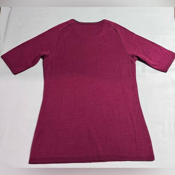 Women's Acrylic Knit Shirt Red NWOT - Picture 4 of 5